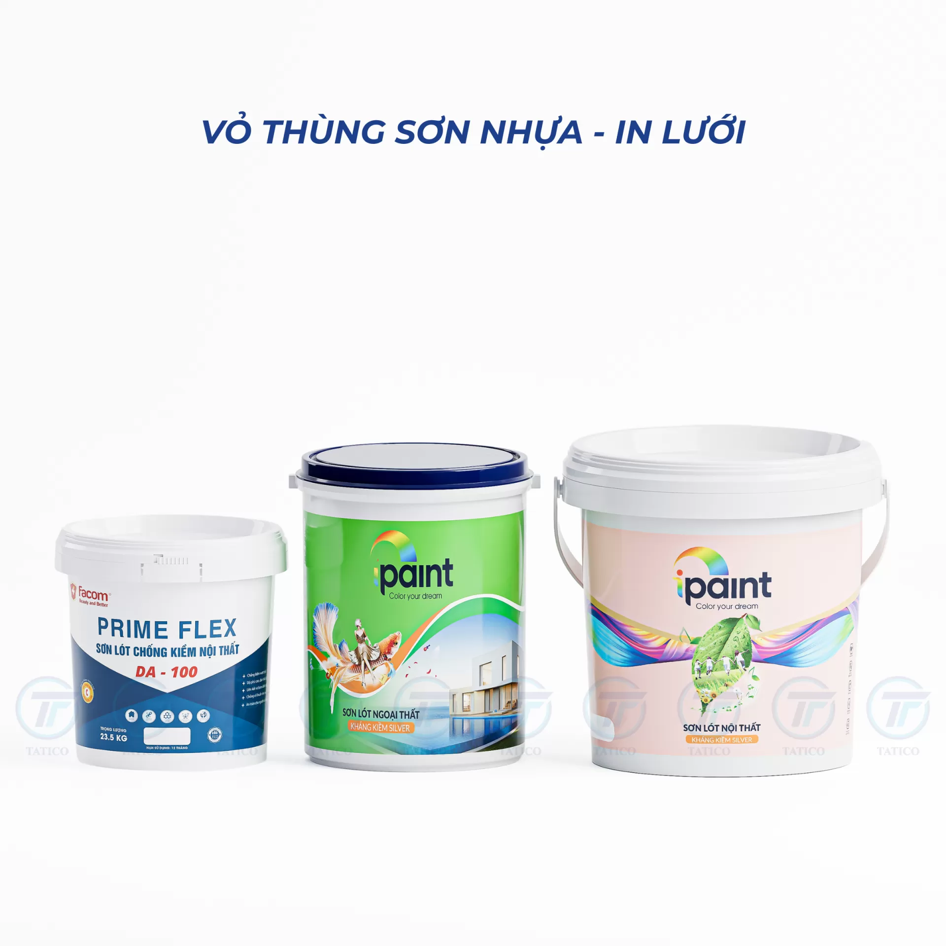 Vỏ thùng sơn nhựa Tatico in lưới